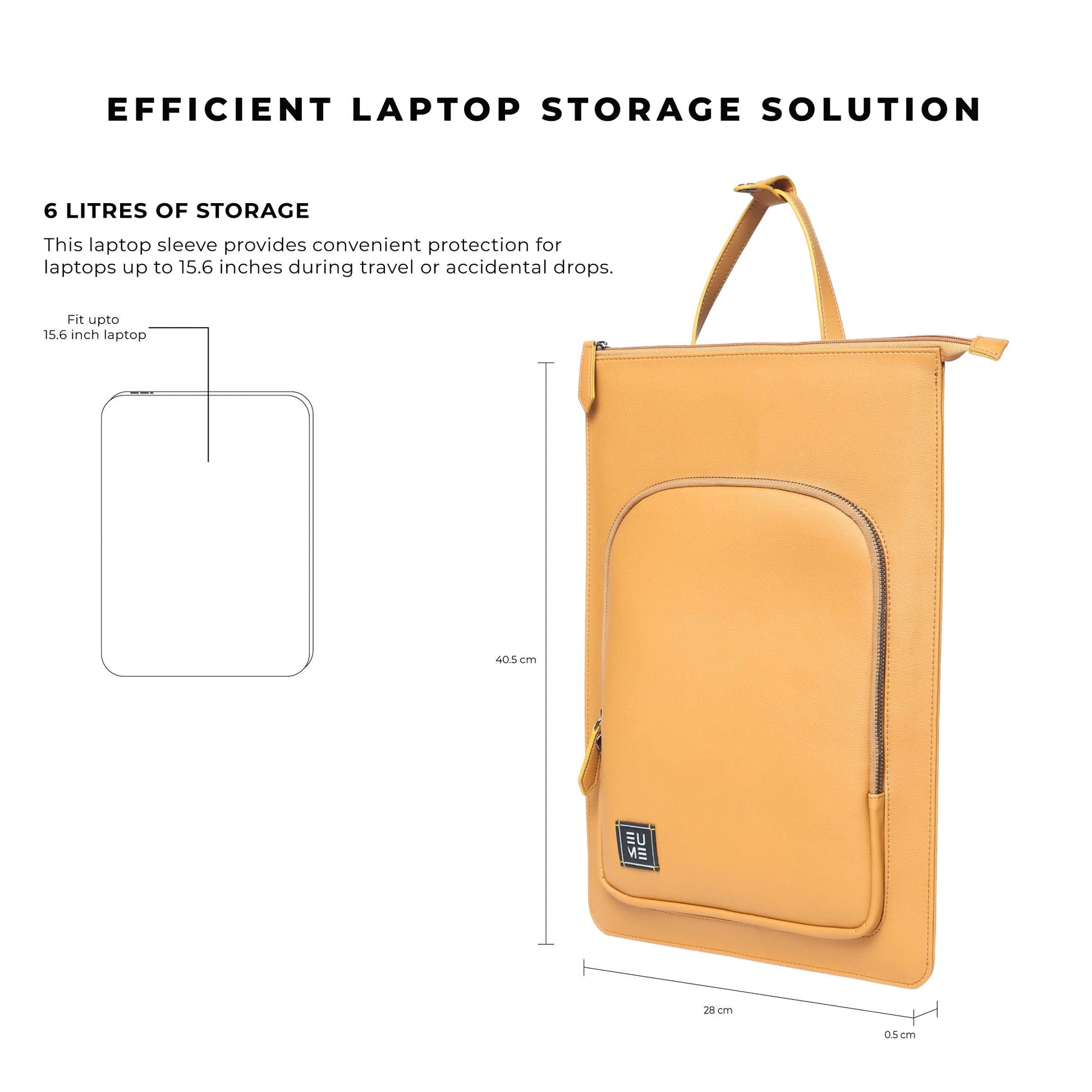 Tech Pro Vegan Leather Laptop Case - Image 9