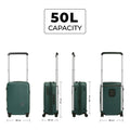 Charter Cabin suitcase with 50L capacity, dimensions, and design.