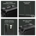 Cabin Pro luggage features sturdy handles and anti-theft zipper.